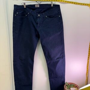 Naked and Famous Men's Deep Indigo Slim Jeans
